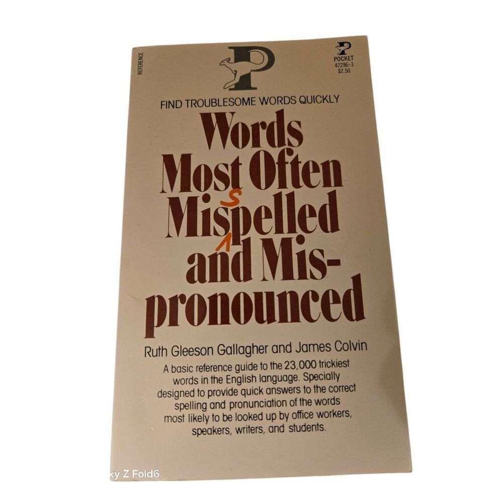 Words most often misspelled and mispronounced by Ruth Gleeson - pocket books